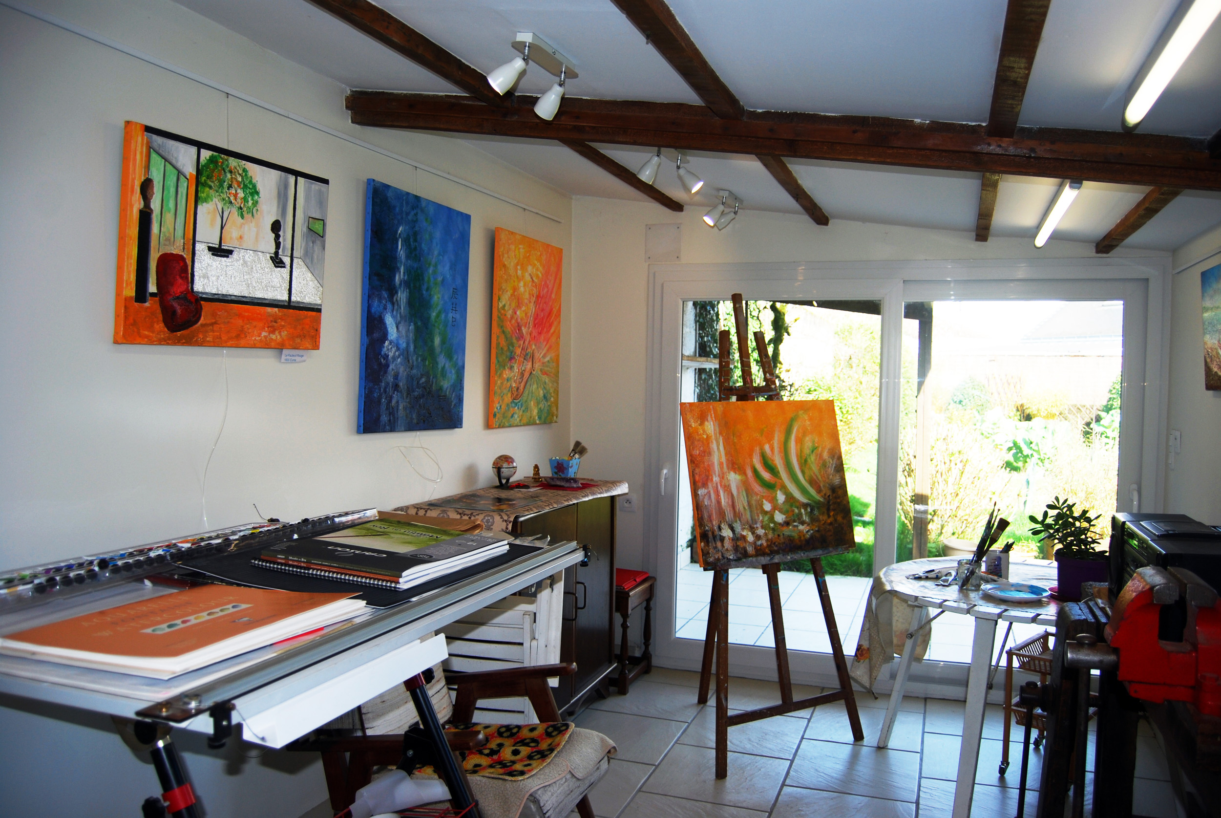 Atelier Galerie Artiste-peintre contemporain Ellhëa REZE 44