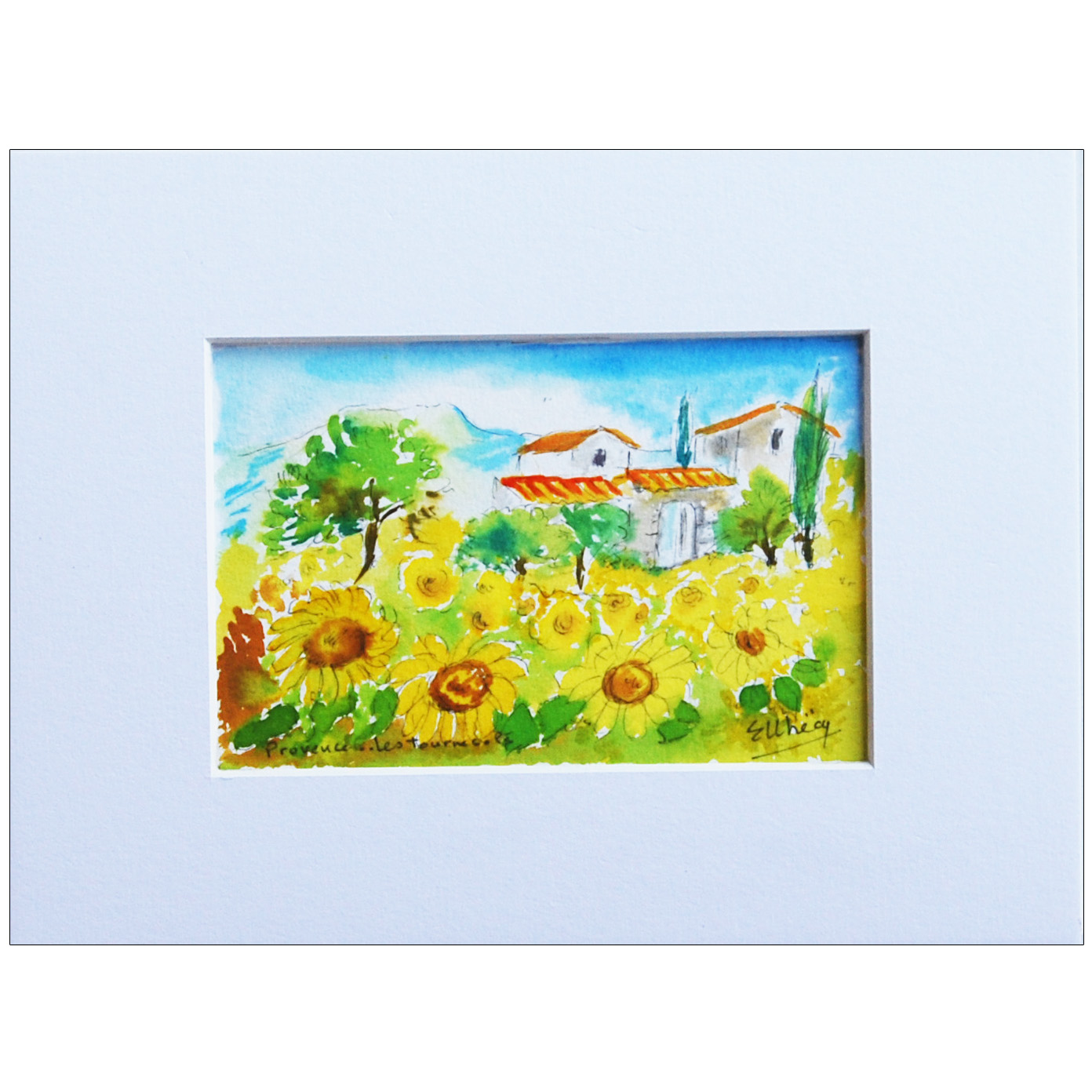 achat tableau peinture aquarelle de l'artiste Ellhëa - Galerie d'art en ligne Art Style Déco