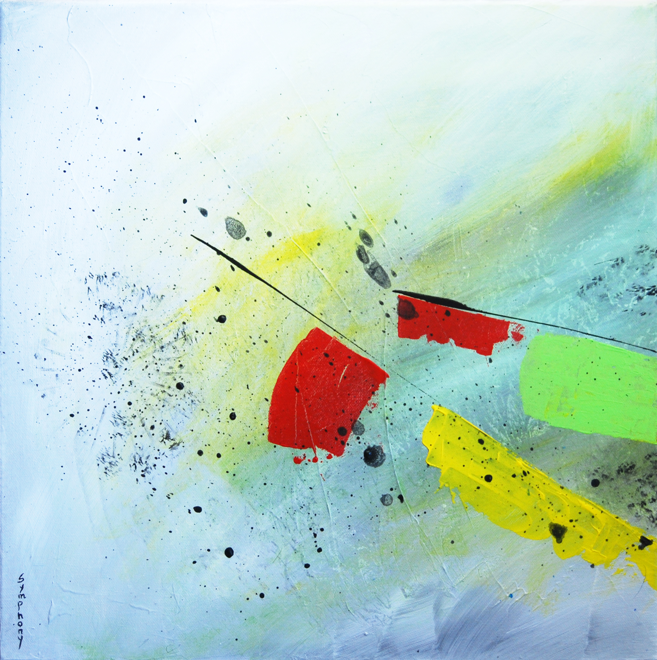 Triptyque abstrait moderne contemporain Symphony - galerie Art Style Déco