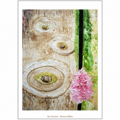 poster abstrait zen garden peintur ellhea c7