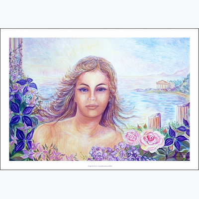 poster ange des fleurs 21
