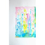 aquarelle abstraite la pluie coté gauche - ellhëa