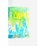 aquarelle abstraite la pluie dEllhëa - coté droit