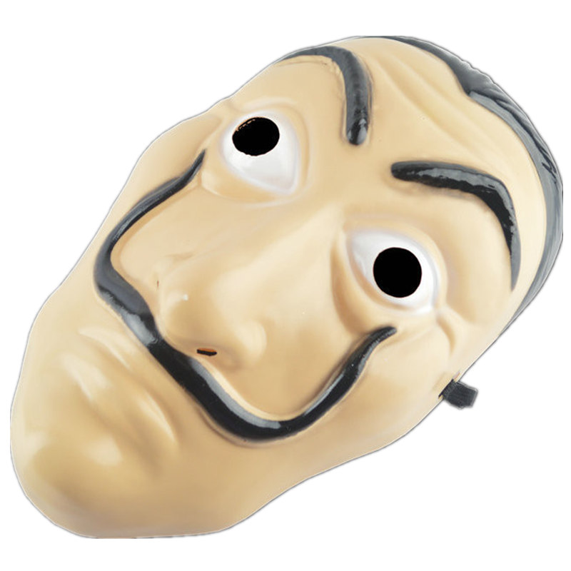 Halloween-Party-Salvador-Dali-Cosplay-Film-Masque-D-argent-Hold-Up-Du-Maison-de-Papier-La
