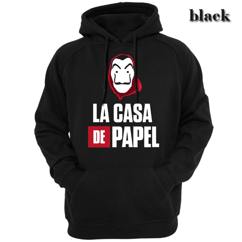 La-Casa-De-Papel-Hommes-Unisexe-Sweat-Shirts-V-tements-Sweat-Capuche-nouveau-Tv-Show-Series