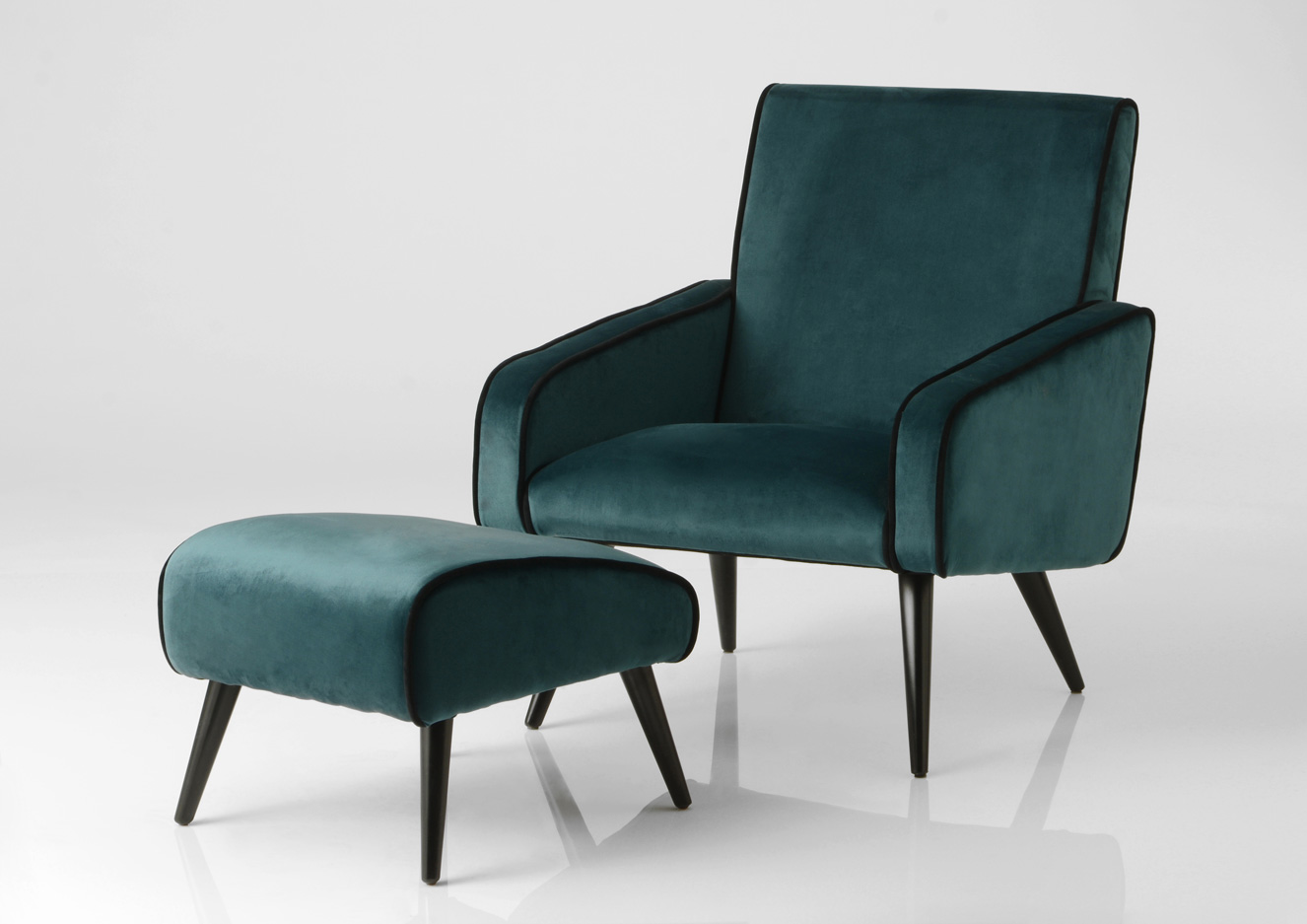 Fauteuil vert canard C