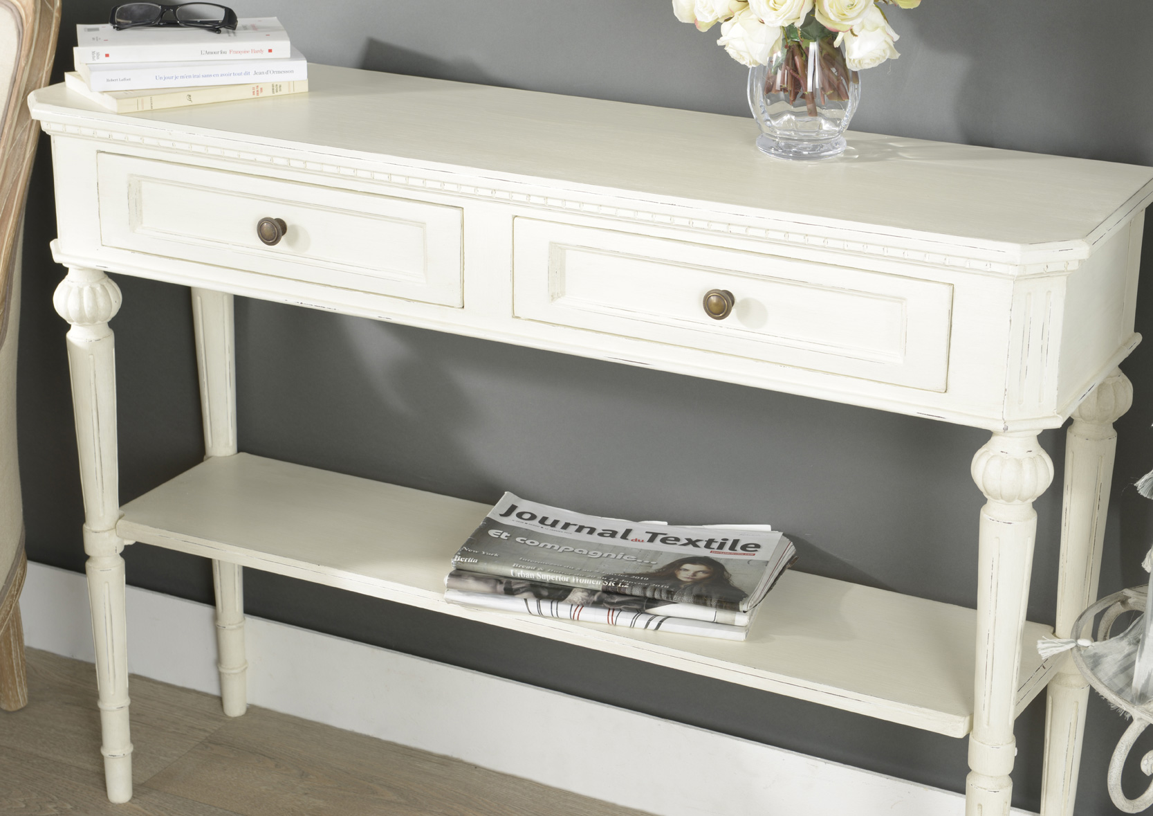 Console Agathe-A 110x30 H.80cm
