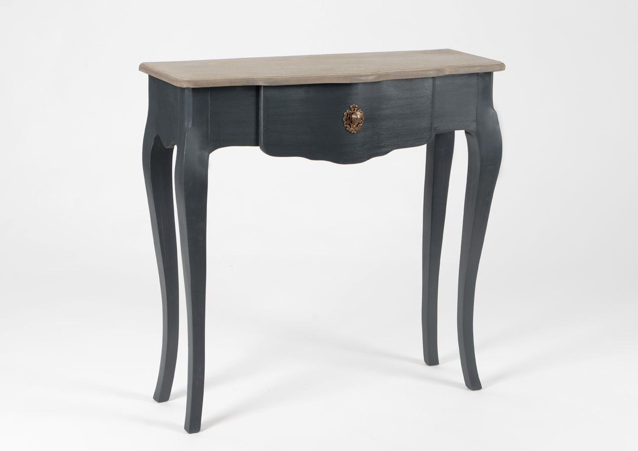 Console Pompadour-A noire 80X30 H.80cm
