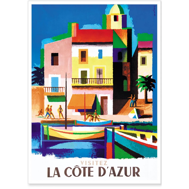 affiche-cote-d-azur-art-figuratif