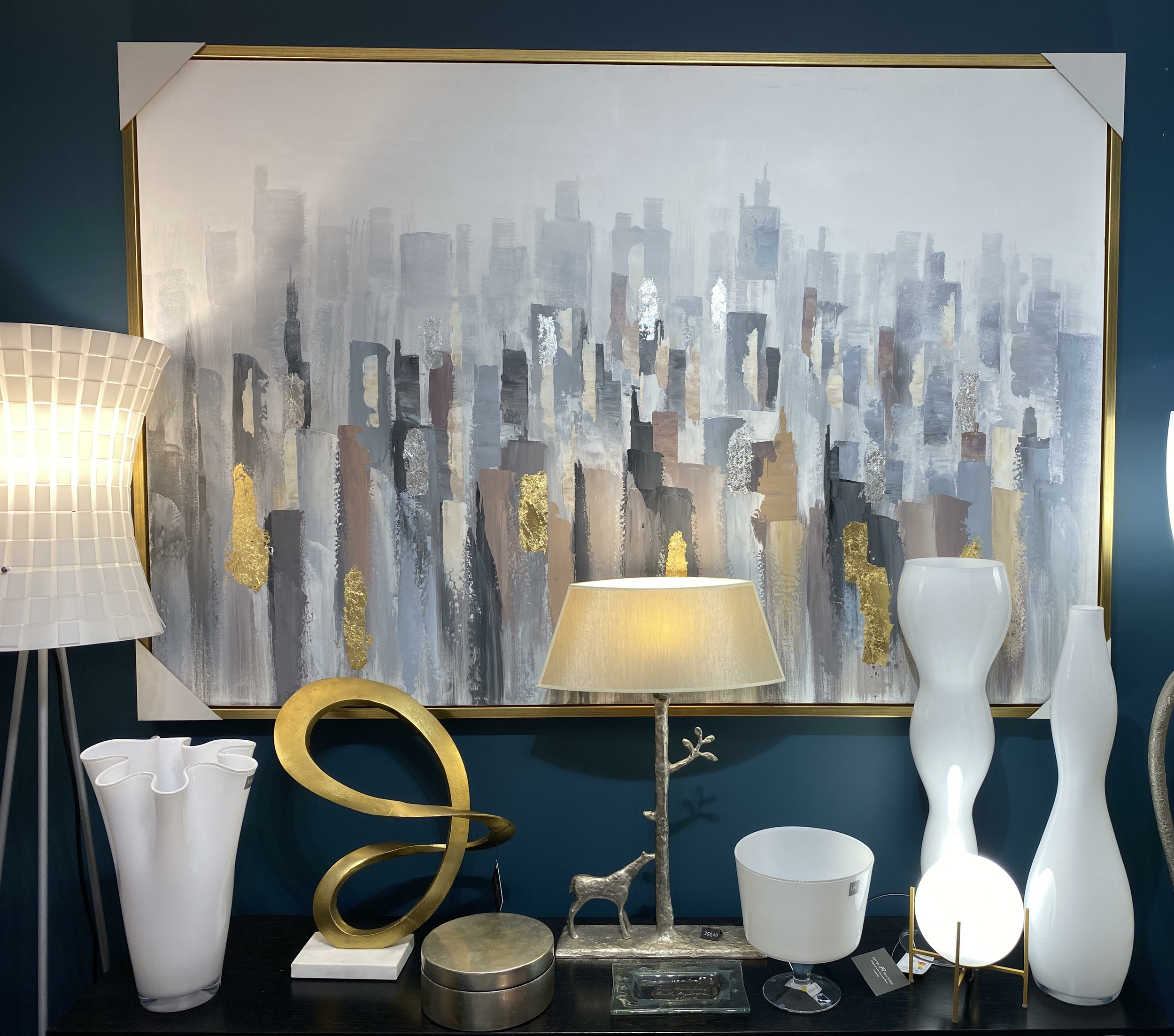 Tableau abstrait or