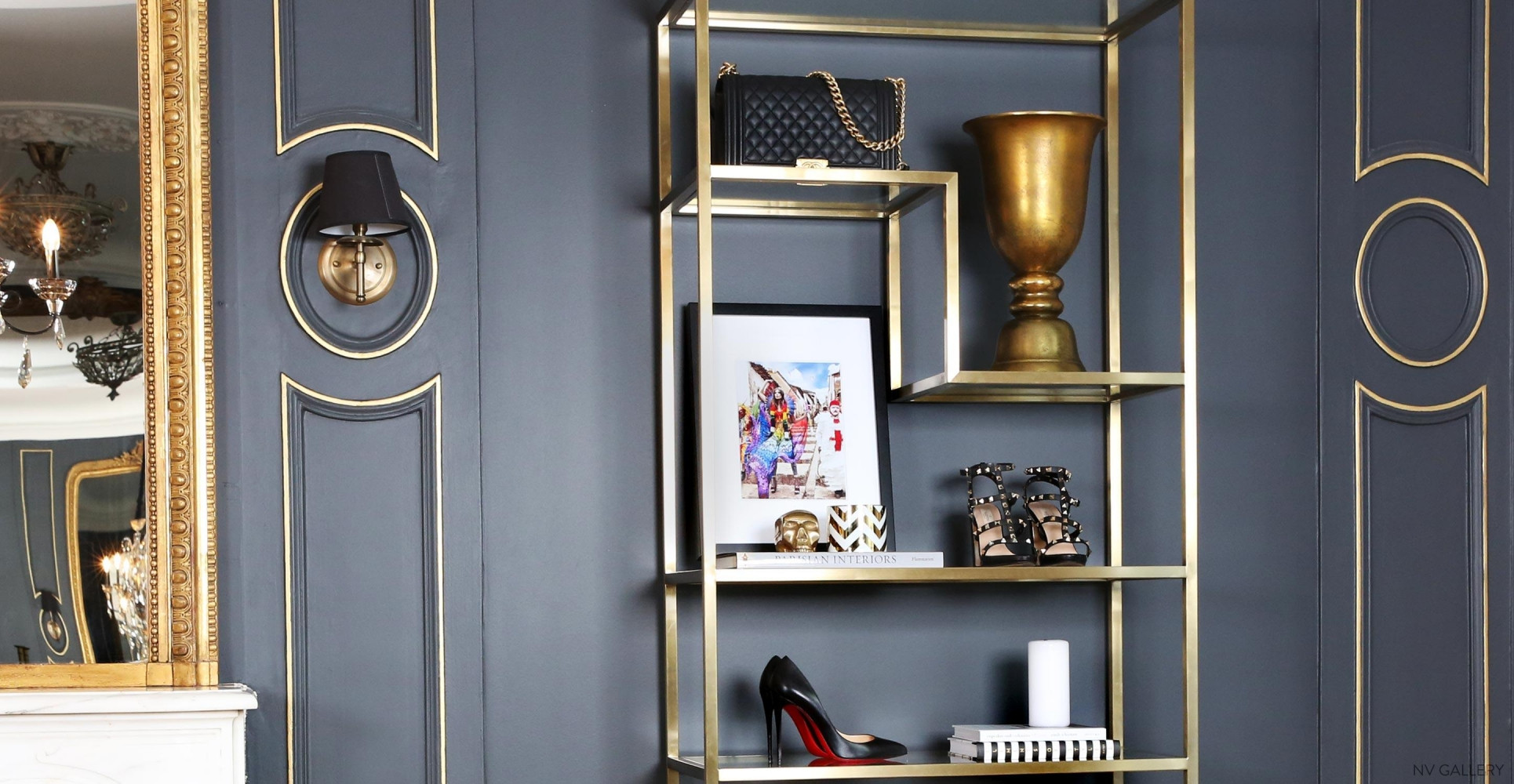 etagere laiton verre elegant of etagere laiton verre
