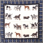 Foulard motifs chiens