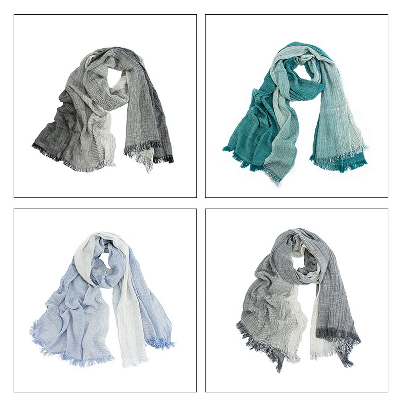 Maikun-charpe-pour-Unisexe-M-lange-Gradient-Coton-Foulards-Doux-Gland-Ombre-Ch-le-Chaud-Bufandas