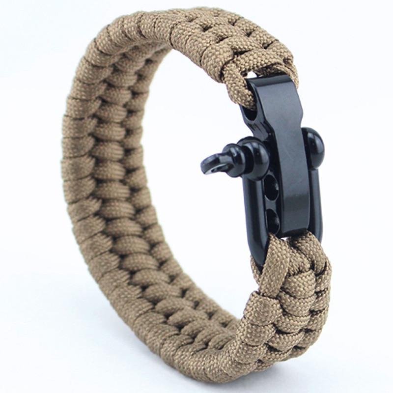 Nouvelle-Arriv-e-Hommes-En-Acier-Inoxydable-Manilles-D-ancre-En-Cuir-Noir-Bracelet-Surf-Nautique