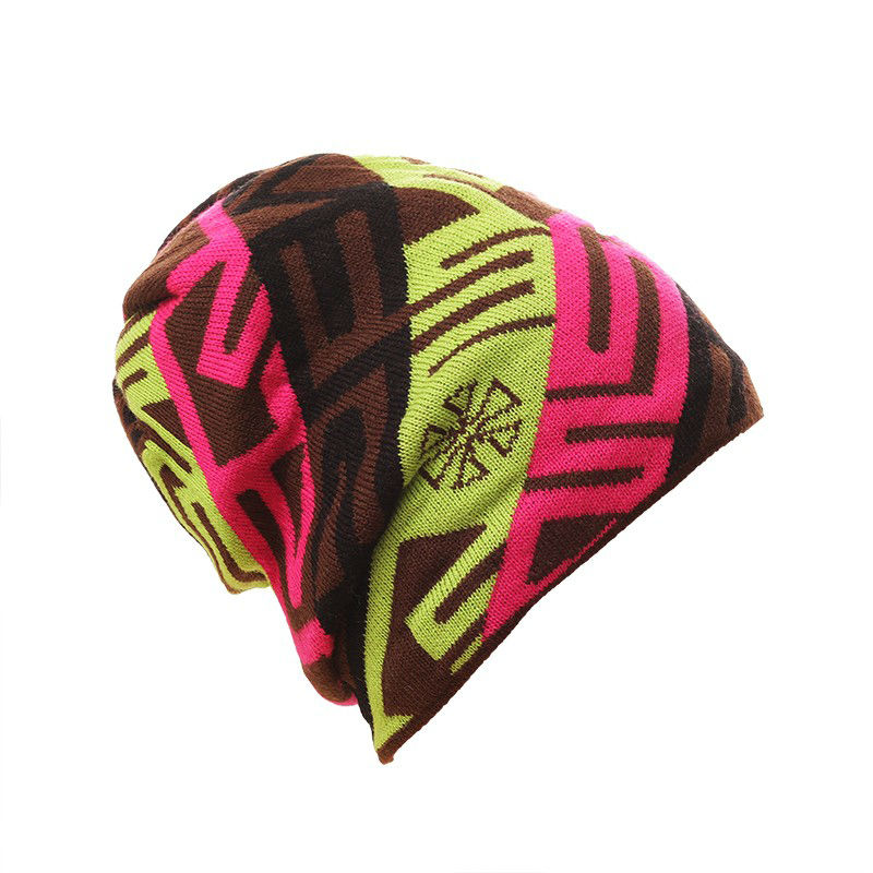 Bonnet-hiver-ski-motifs-leopard-traiteur-saint-woogalf-snowboard-innocent-phrygien-rose-jaune
