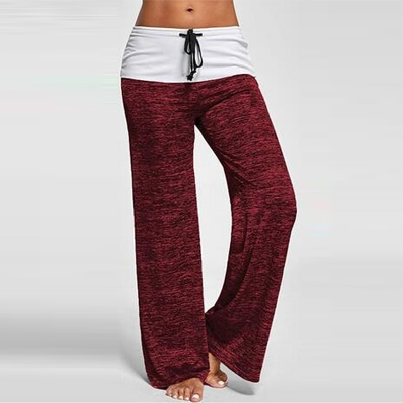 pantalon-woogalf-large-yoga-rouge