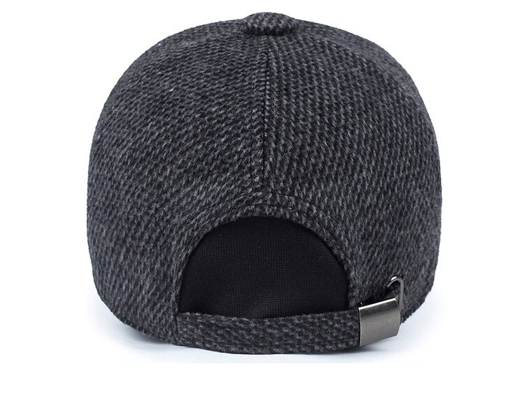 Casquette-de-Baseball-tricot-e-en-laine-Casquette-d-hiver-pour-hommes-chapeaux-pais-et-chauds