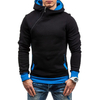 Sweat-capuche-manches-longues-pour-homme-sweat-shirt-d-contract-solide-Slim-fermeture-clair-Streetwear-printemps