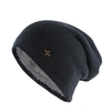 Nouvelle-Mode-Hommes-Hiver-Chaud-Chapeau-Pour-Unisexe-Tricot-d-contract-Bonnets-Skullies-Coton-Laine-Chapeaux