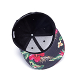 COKK-casquette-de-Baseball-pour-homme-et-femme-style-Hip-Hop-motif-floral-bord-droit