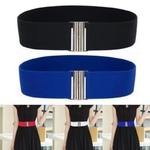 Femmes-ceinture-Maigre-lastique-Ceinture-En-Cuir-Souple-Large-Auto-Tie-Wrap-Autour-Taille-Bande-Simple