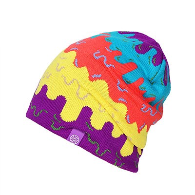 Soldes d'hiver Bonnet de ski Bonnet multicolore rigolo -  France