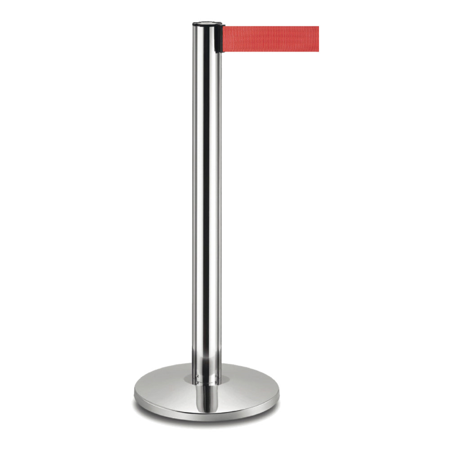 Poteau de guidage en alu avec ruban rétractable rouge 3 m par 2 - ProSaveurs