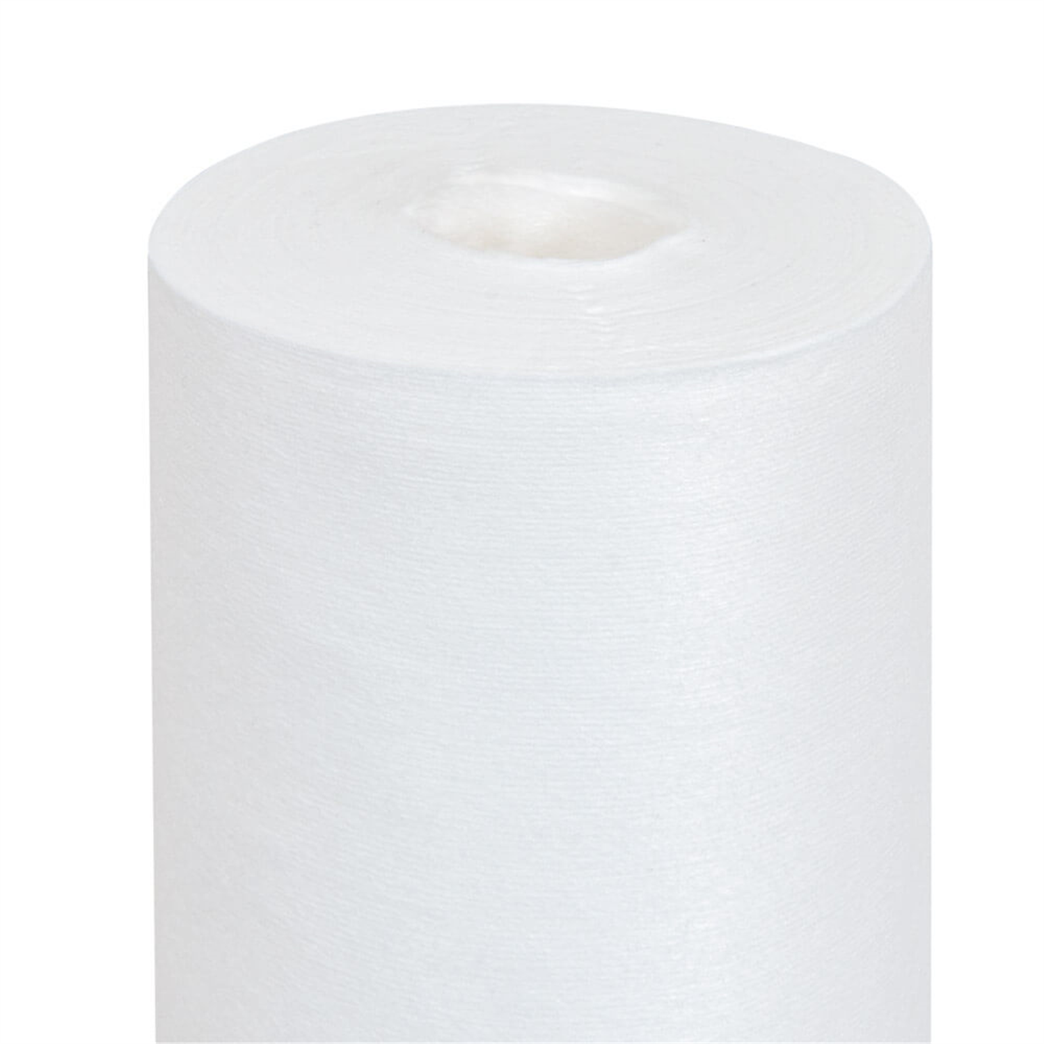 Nappe jetable effet tissu blanche en rouleau 1,20 x 25 m