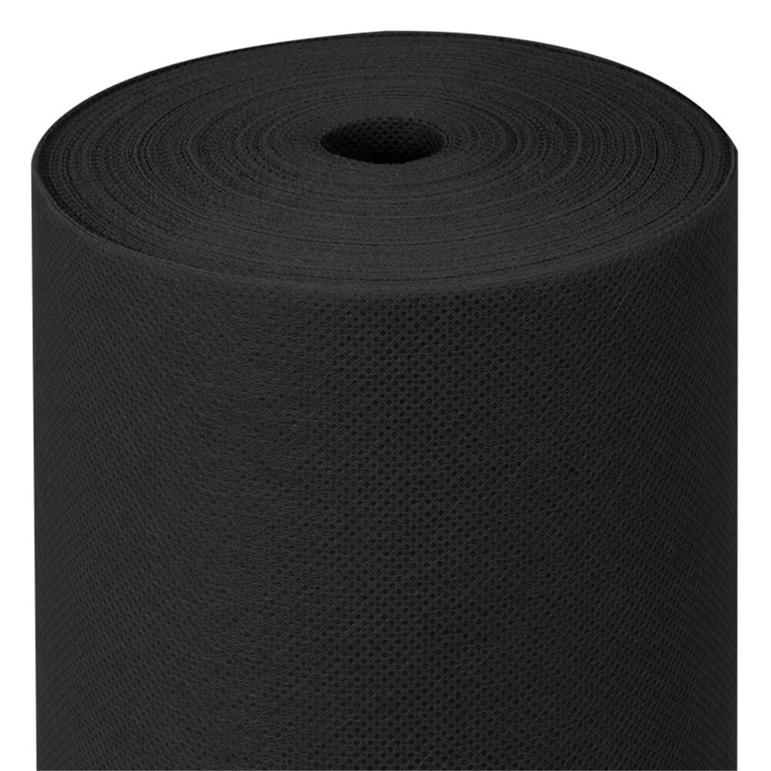 Nappe en papier voie sèche effet tissu noir 4 m