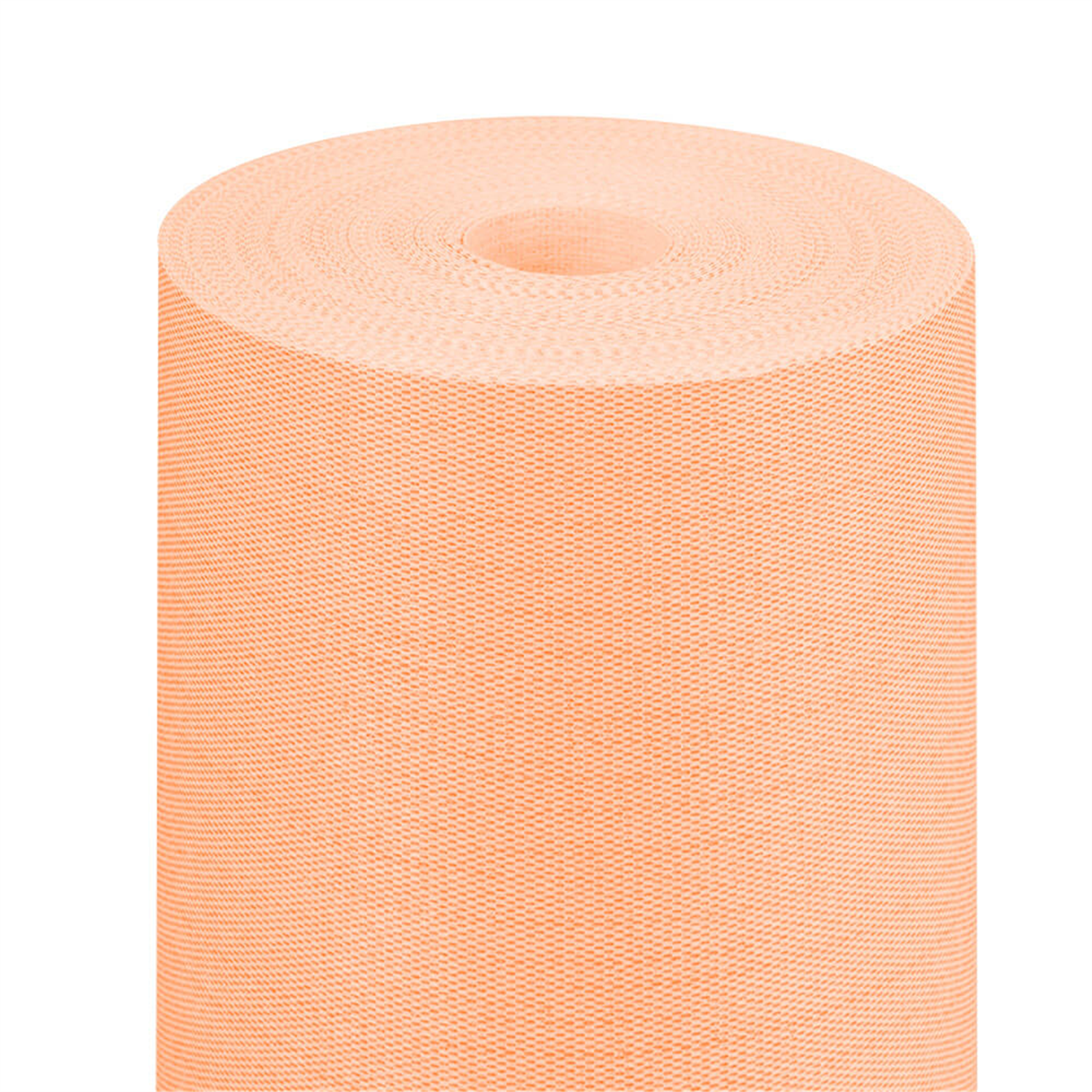 Nappe jetable effet tissu mandarine en rouleau 1,20 x 25 m