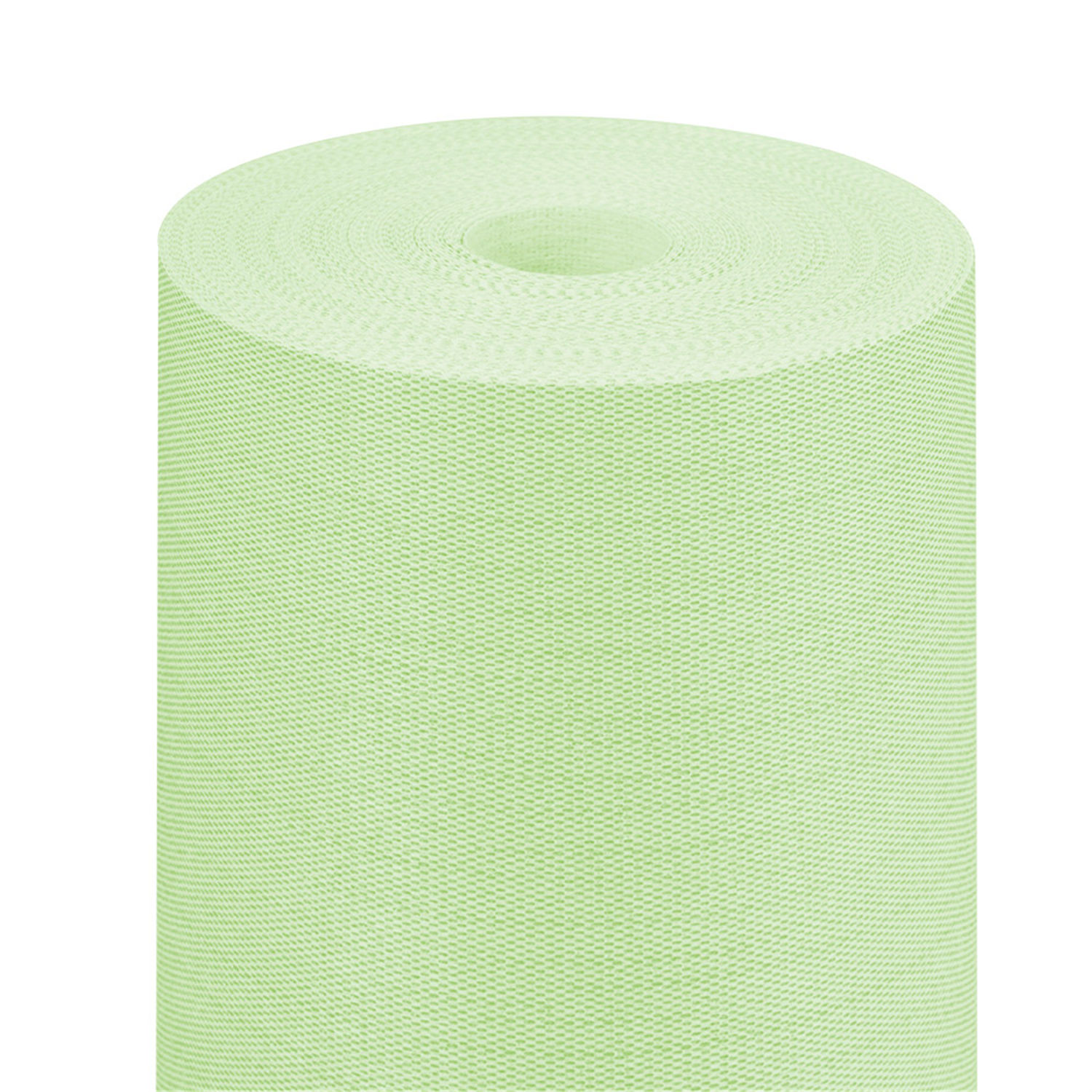 Nappe jetable effet tissu vert pomme en rouleau 1,20 x 25 m