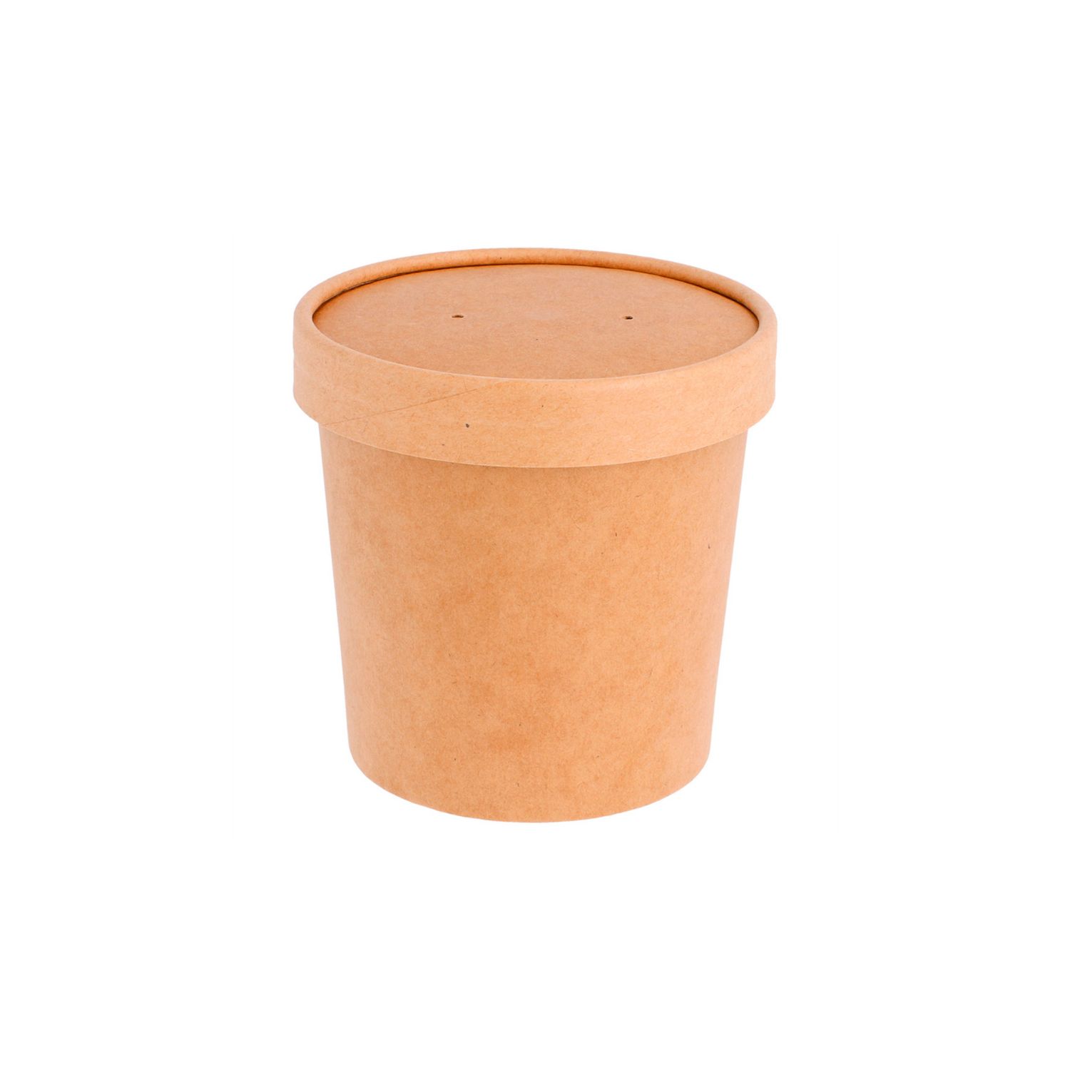 250 Pots à soupe 360 ml kraft avec couvercles - ProSaveurs