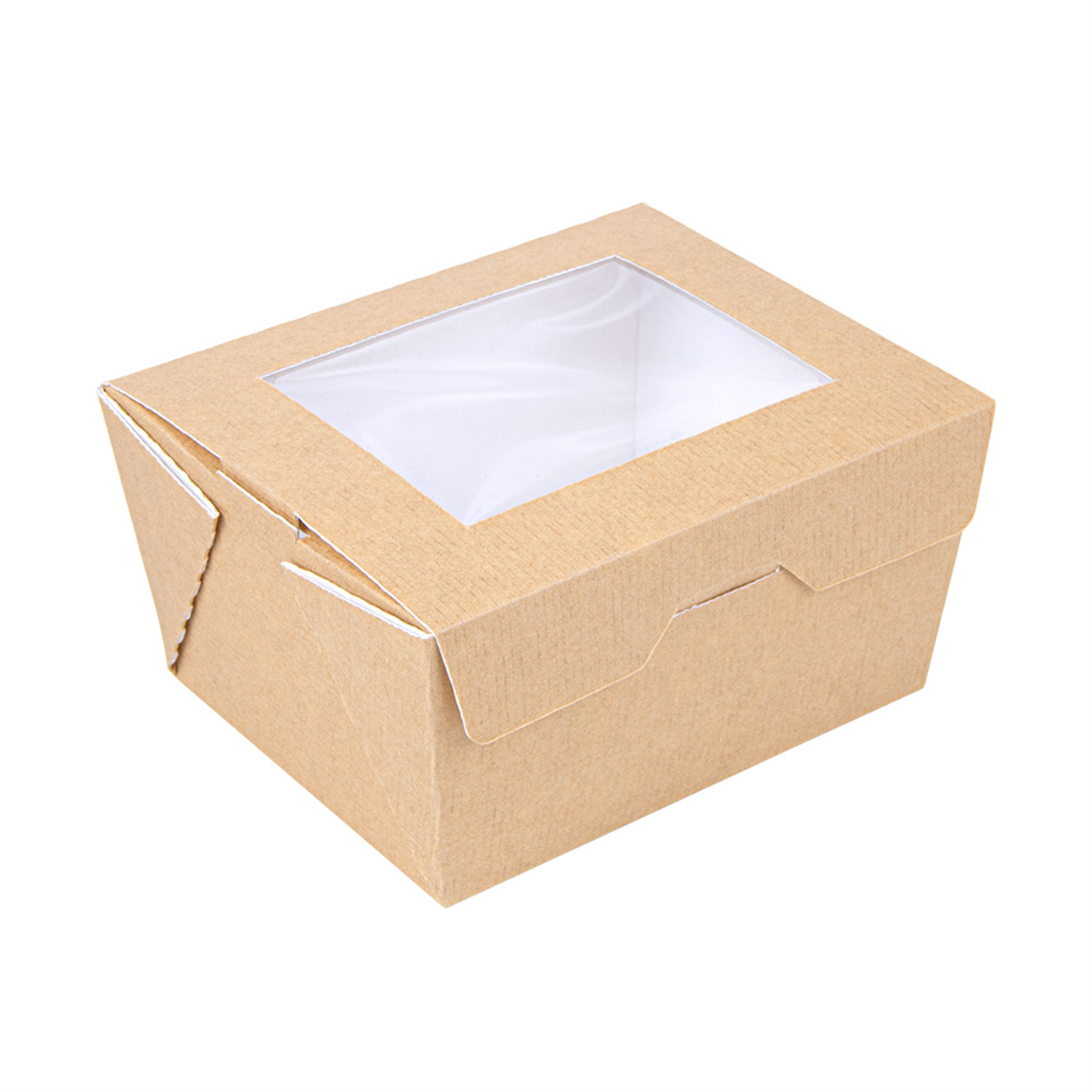 300 boîtes carton kraft avec fenêtre 780 ml - ProSaveurs