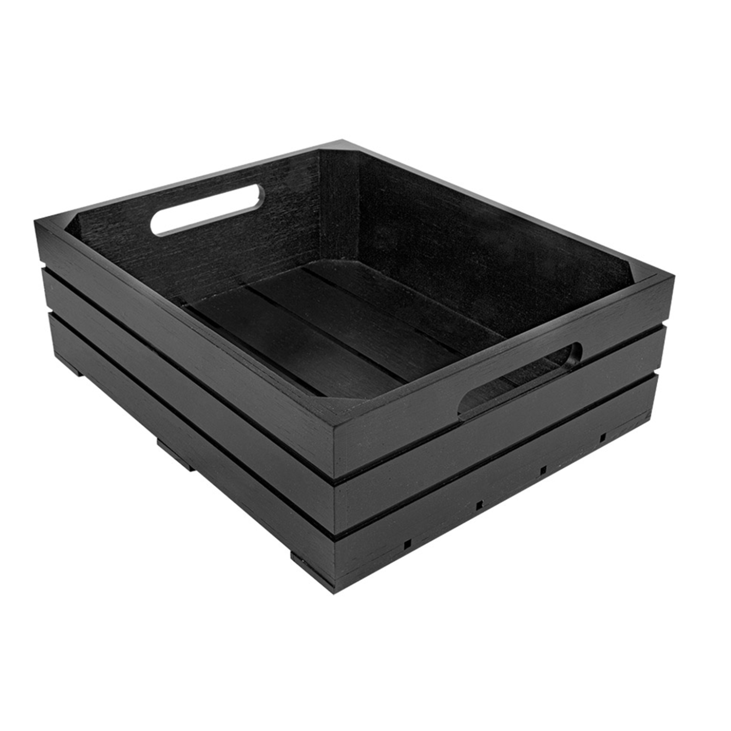 Cagette Gastro GN 1-2 hauteur 10 cm en bambou noir - ProSaveurs