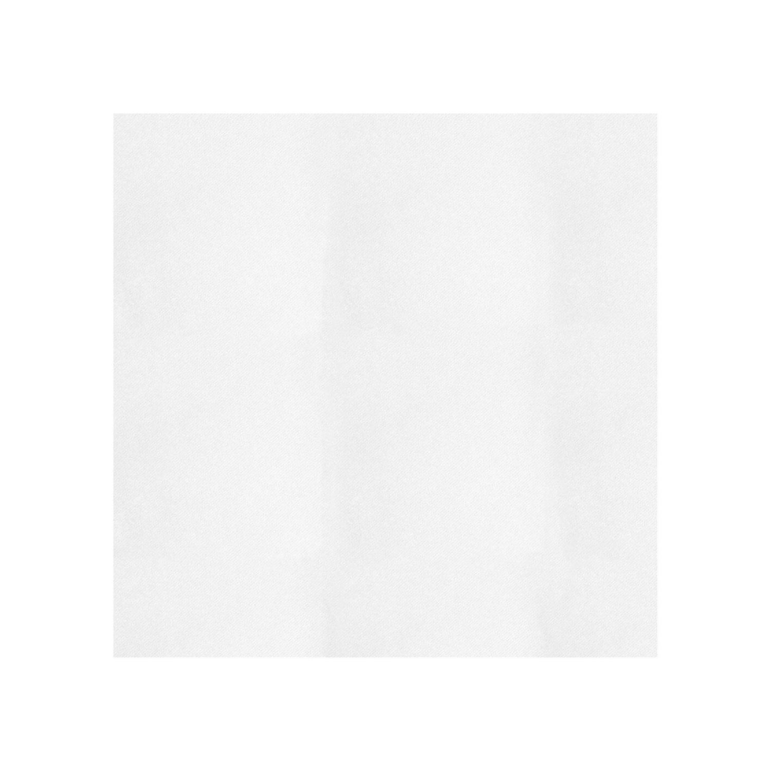 Nappe coupée pliée en papier intissé blanc 100x100 cm par 200