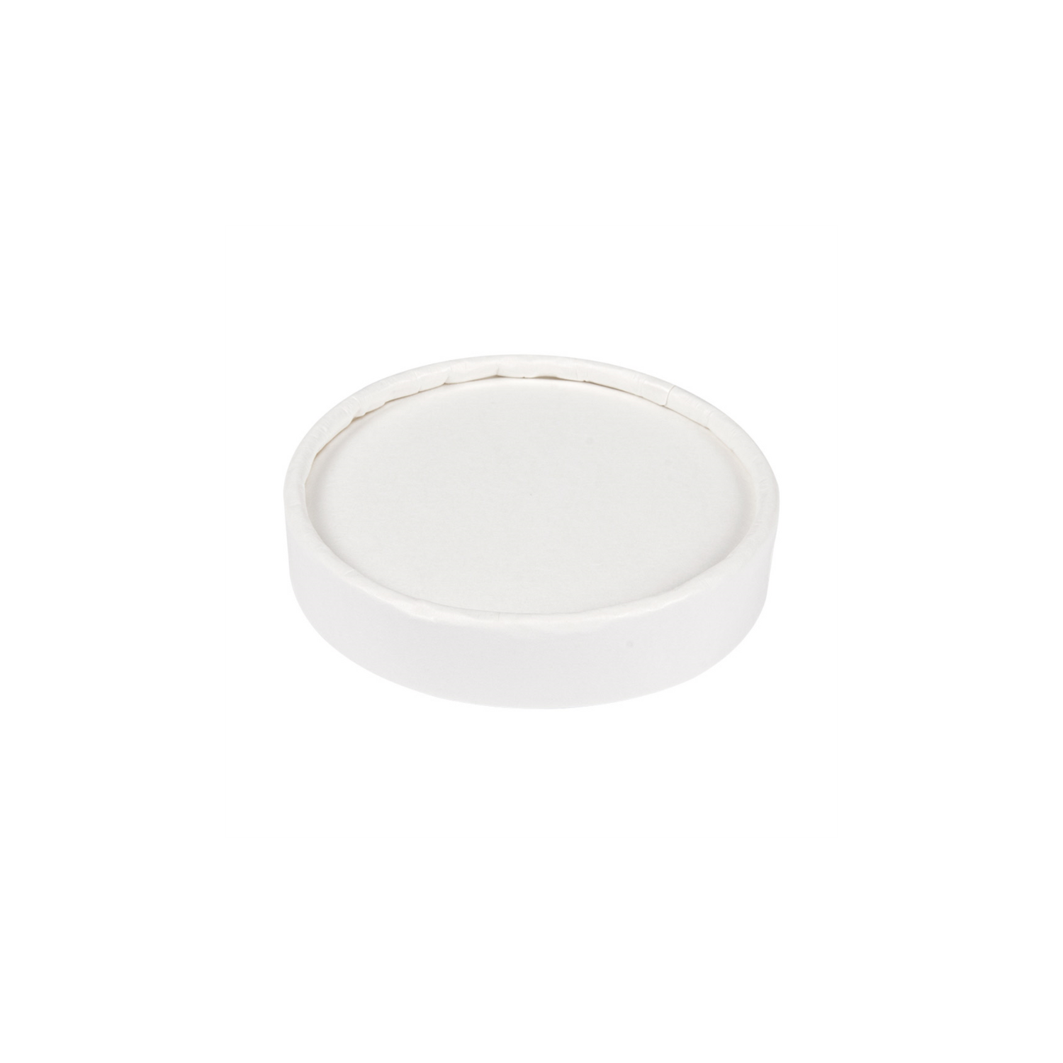COUVERCLES POTS À GLACES 240 ML 280 + 18 PE G/M2 Ø9,4 CM BLANC CARTON (1000 UNITÉS) - REF. 233.33