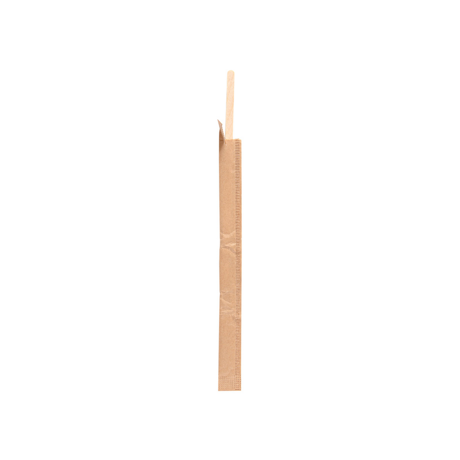 Agitateur en bois 14 cm en sachet kraft individuel par 500