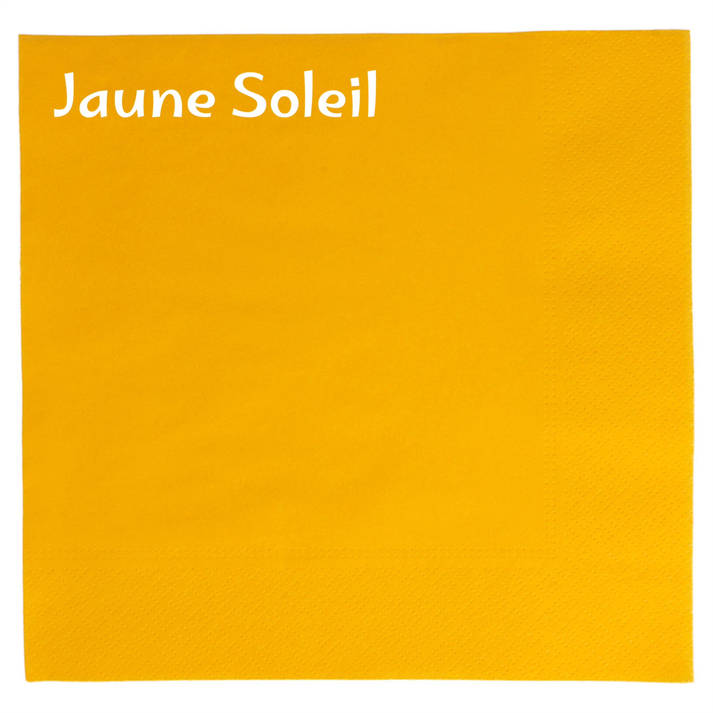 Serviette papier personnalisée 2 plis - Jaune Soleil - ProSaveurs