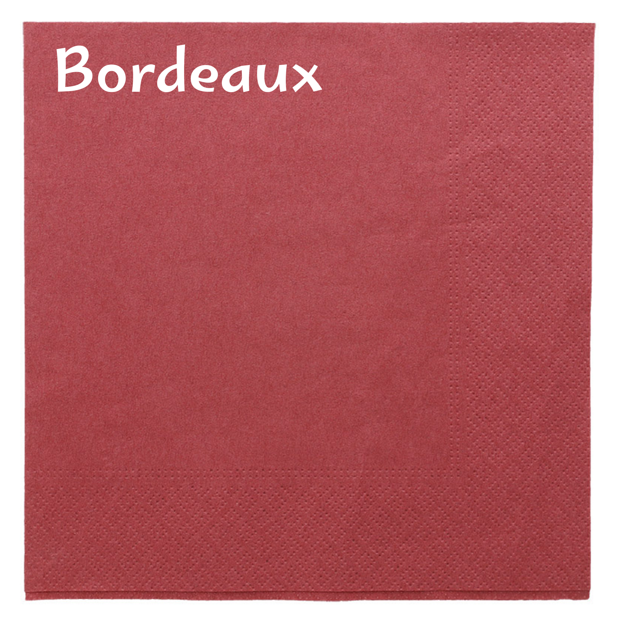 Serviette papier personnalisée 2 plis - Bordeaux - ProSaveurs