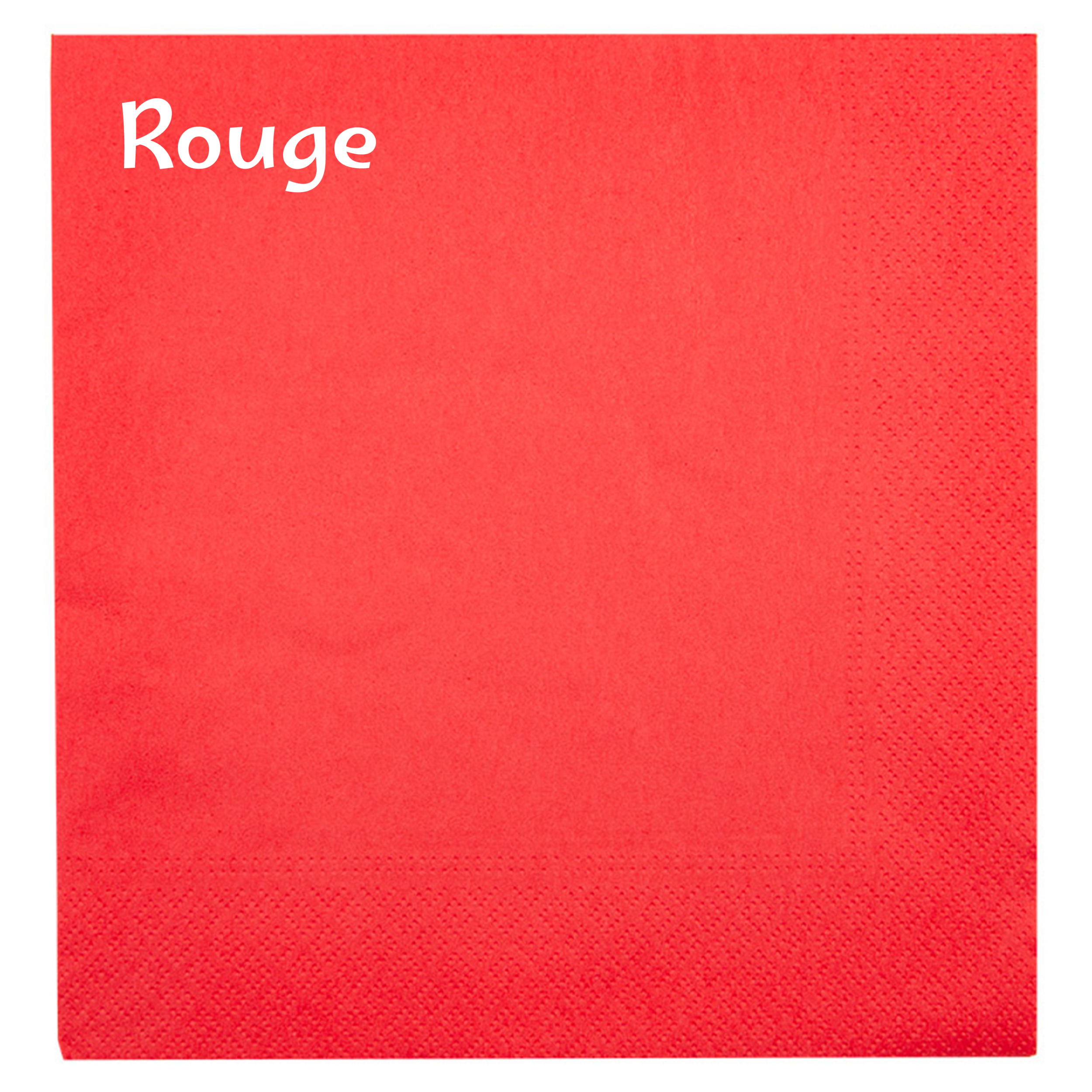 Serviette papier personnalisée 2 plis - Rouge - ProSaveurs