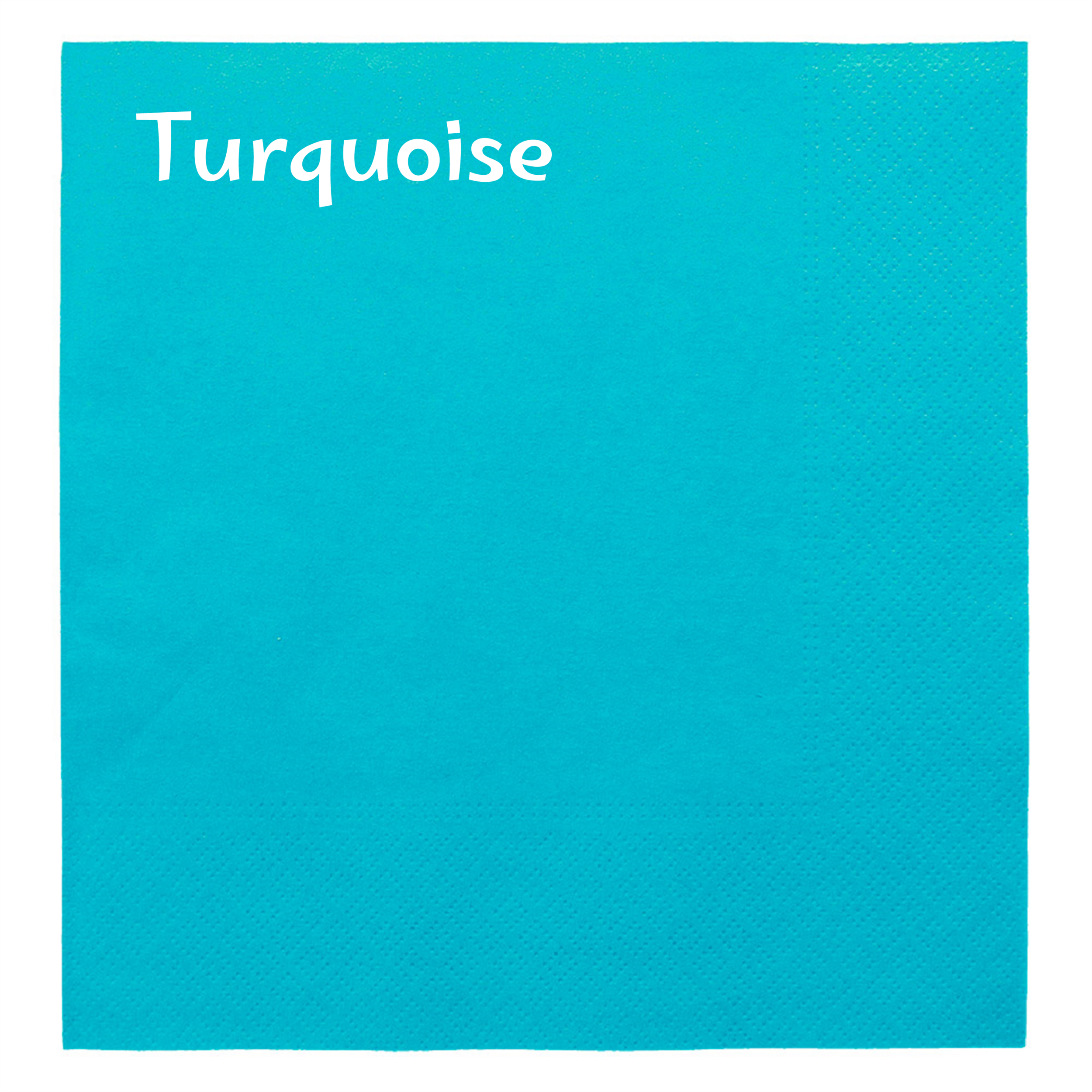 Serviette papier personnalisée 2 plis - Turquoise - ProSaveurs