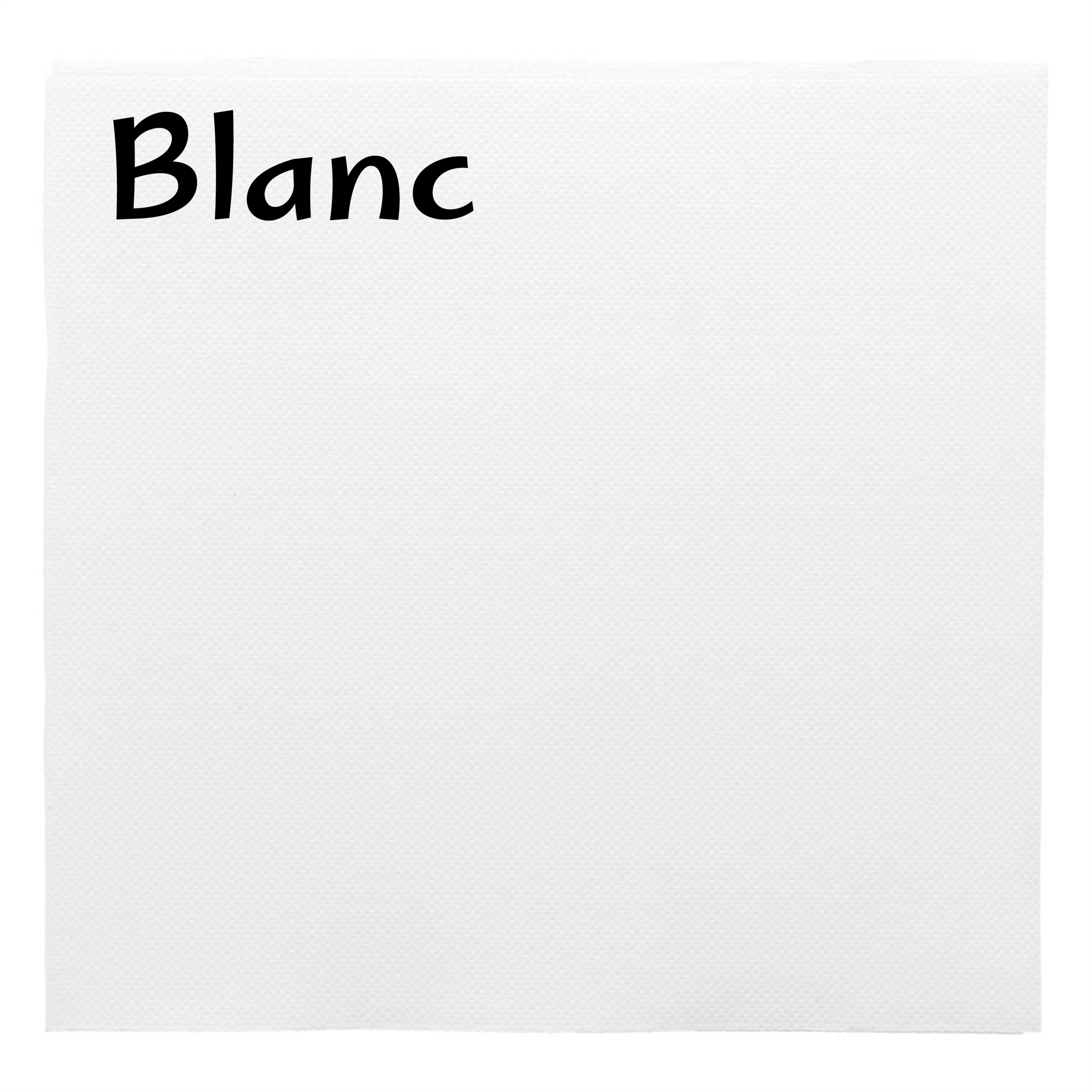 Serviette papier personnalisée blanche Double Point - ProSaveurs