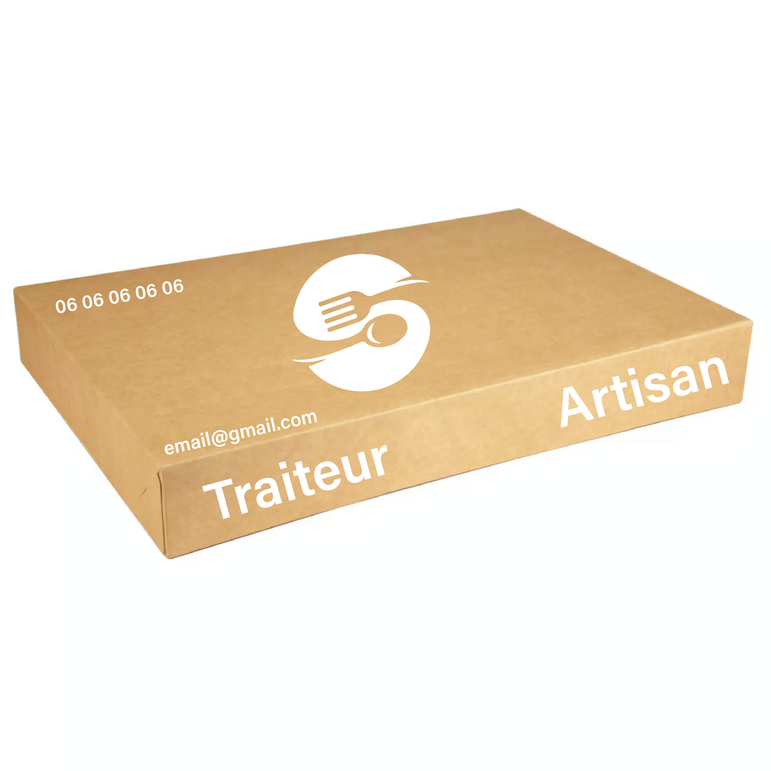 Boite traiteur 28x42 cm kraft personnalisée - ProSaveurs