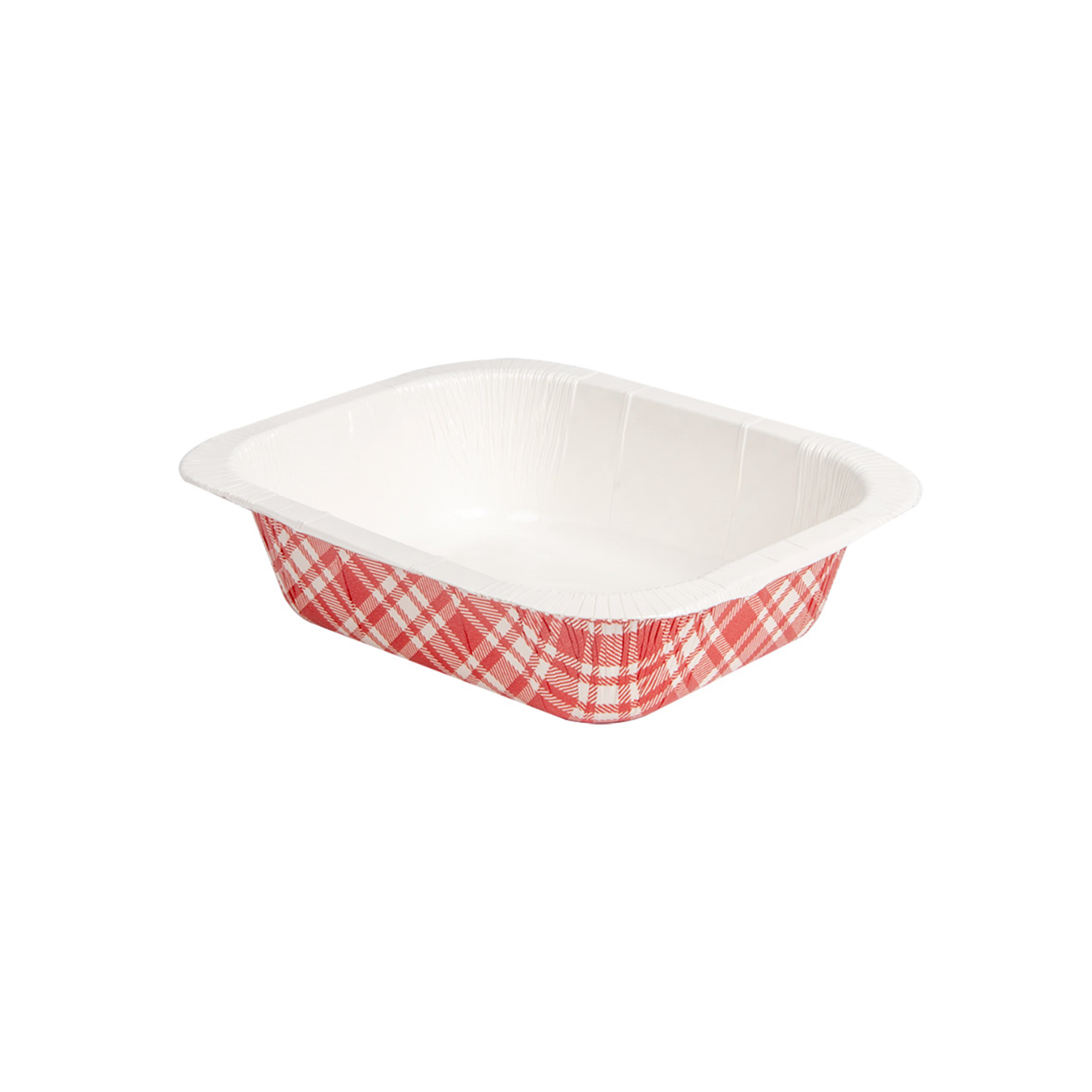 Barquette scellable en carton Vichy Rouge GN 1/8 par 720