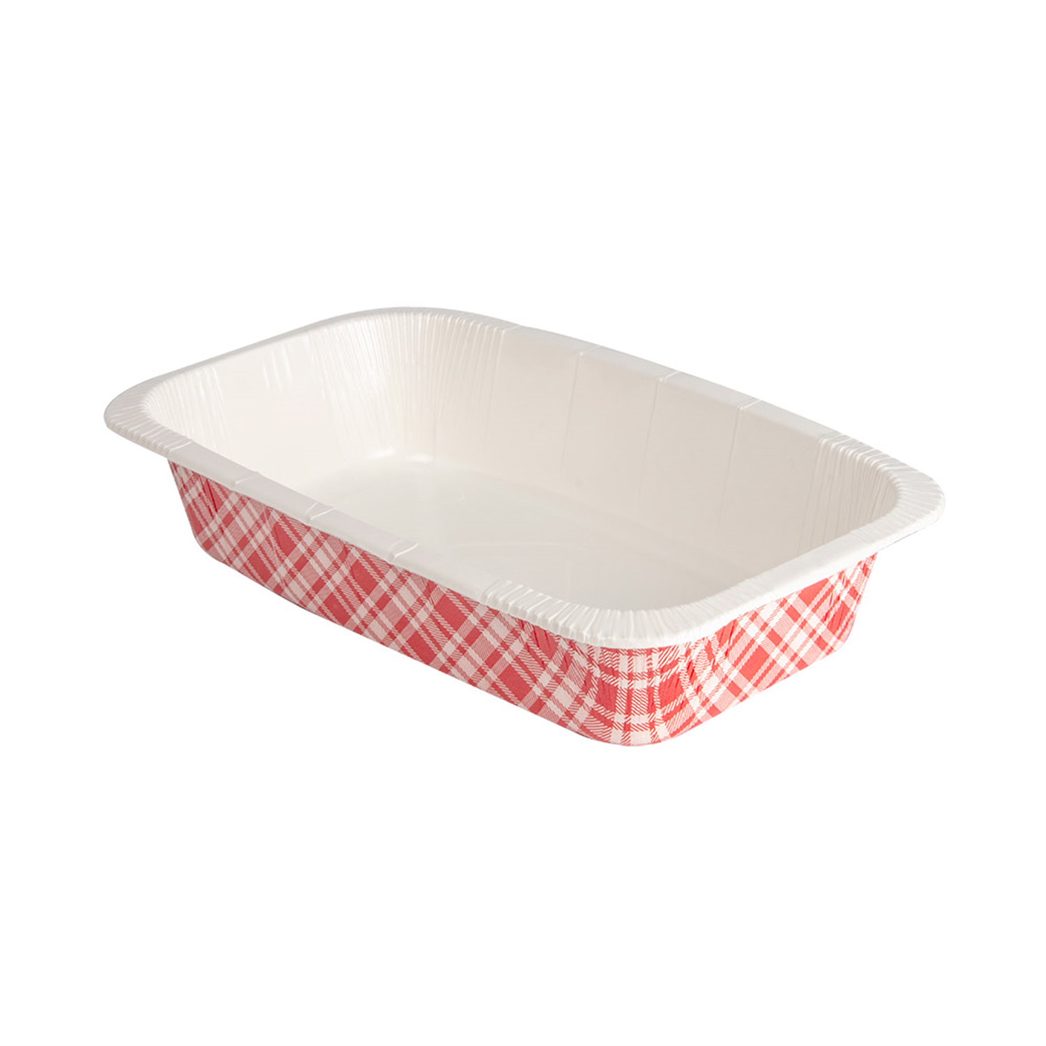 Barquette scellable en carton Vichy Rouge GN 1-4 par 360 - ProSaveurs