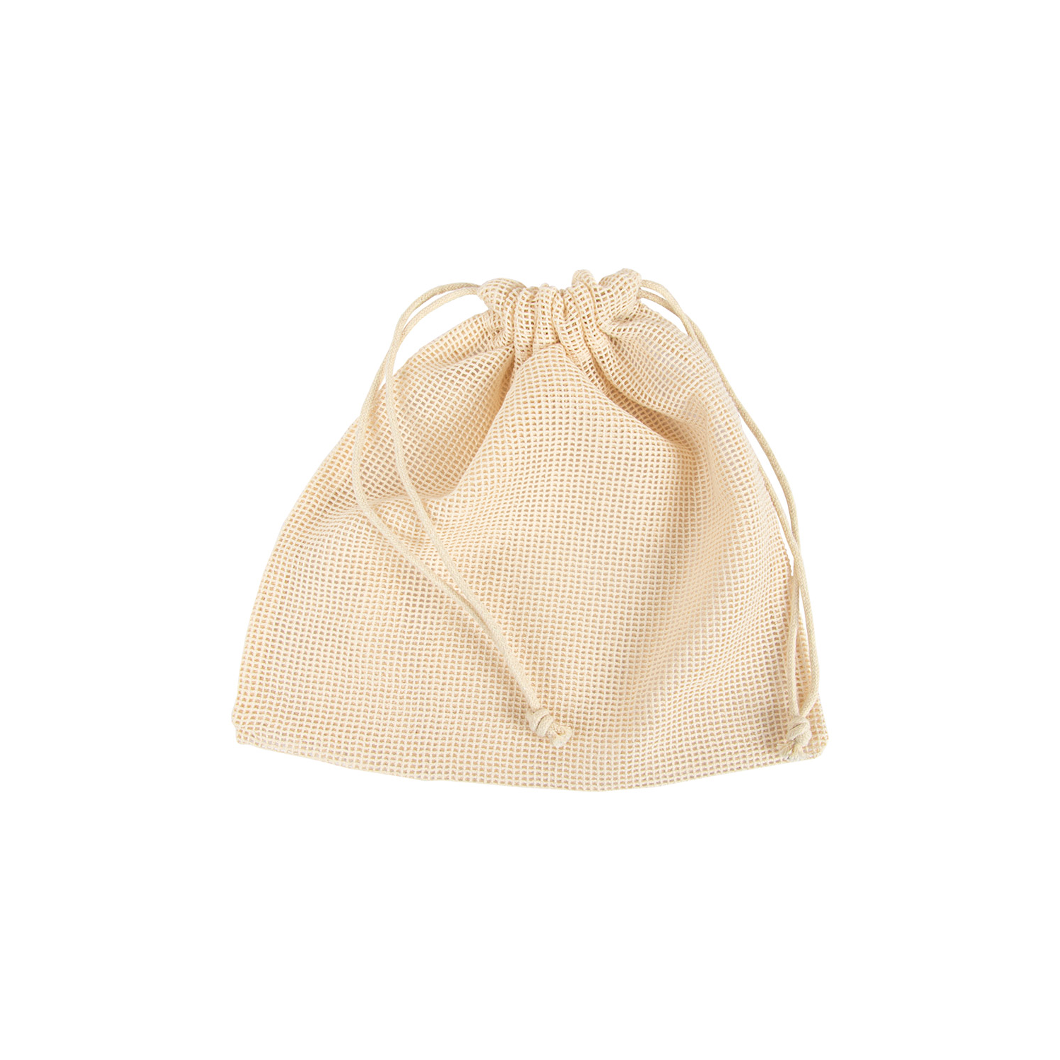 Pochon en coton beige 26x26 cm par 25
