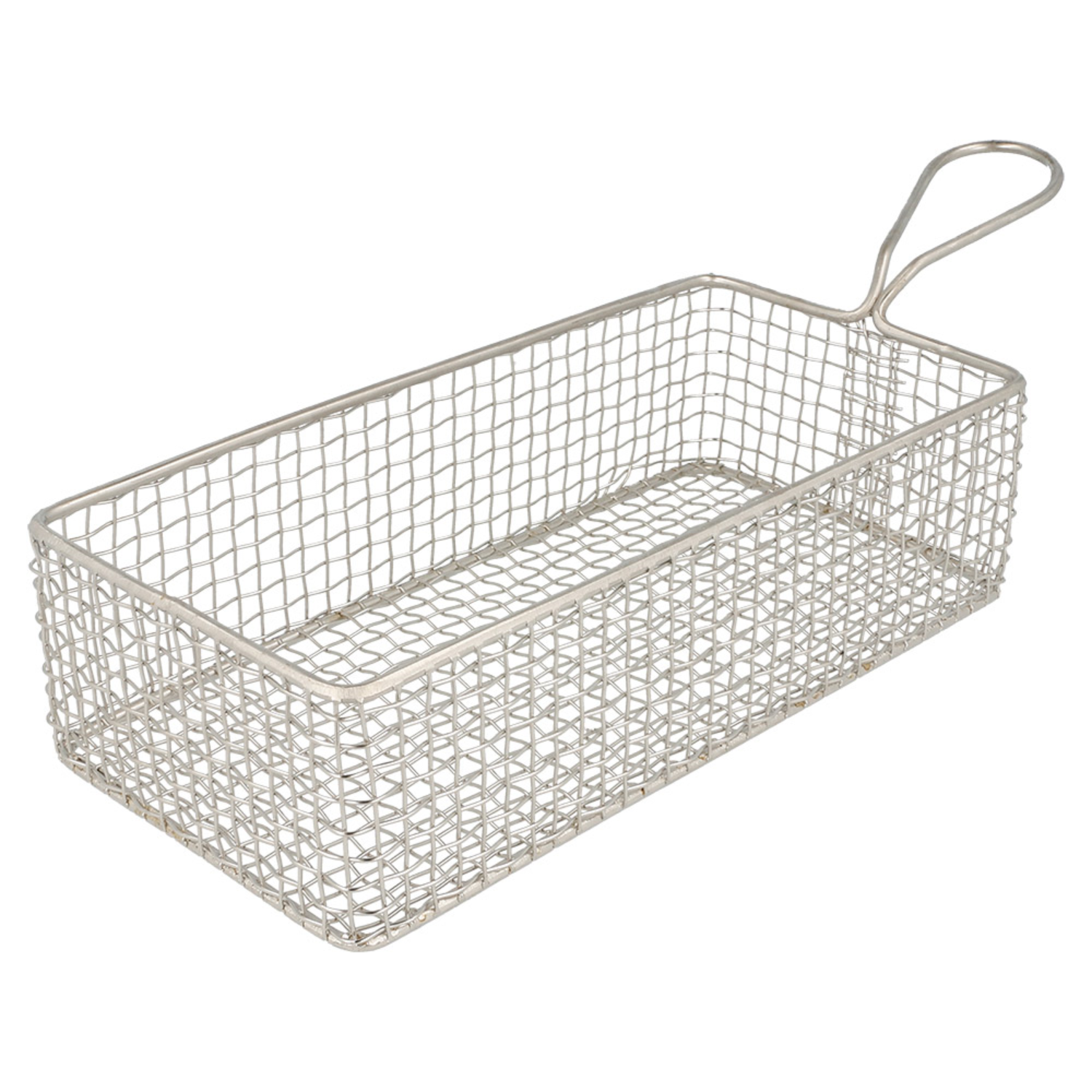 Panier en inox chromé 22x10x6 cm par 6 - ProSaveurs
