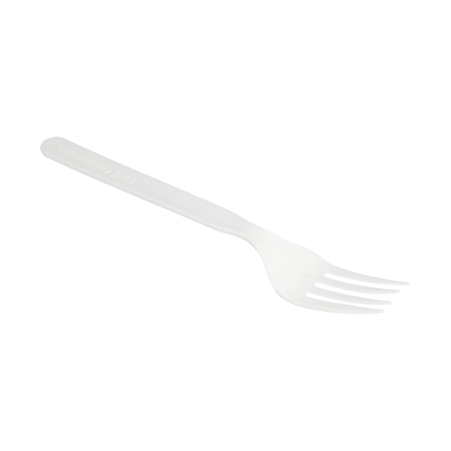 Fourchette blanche en CPLA 17 cm par 1000