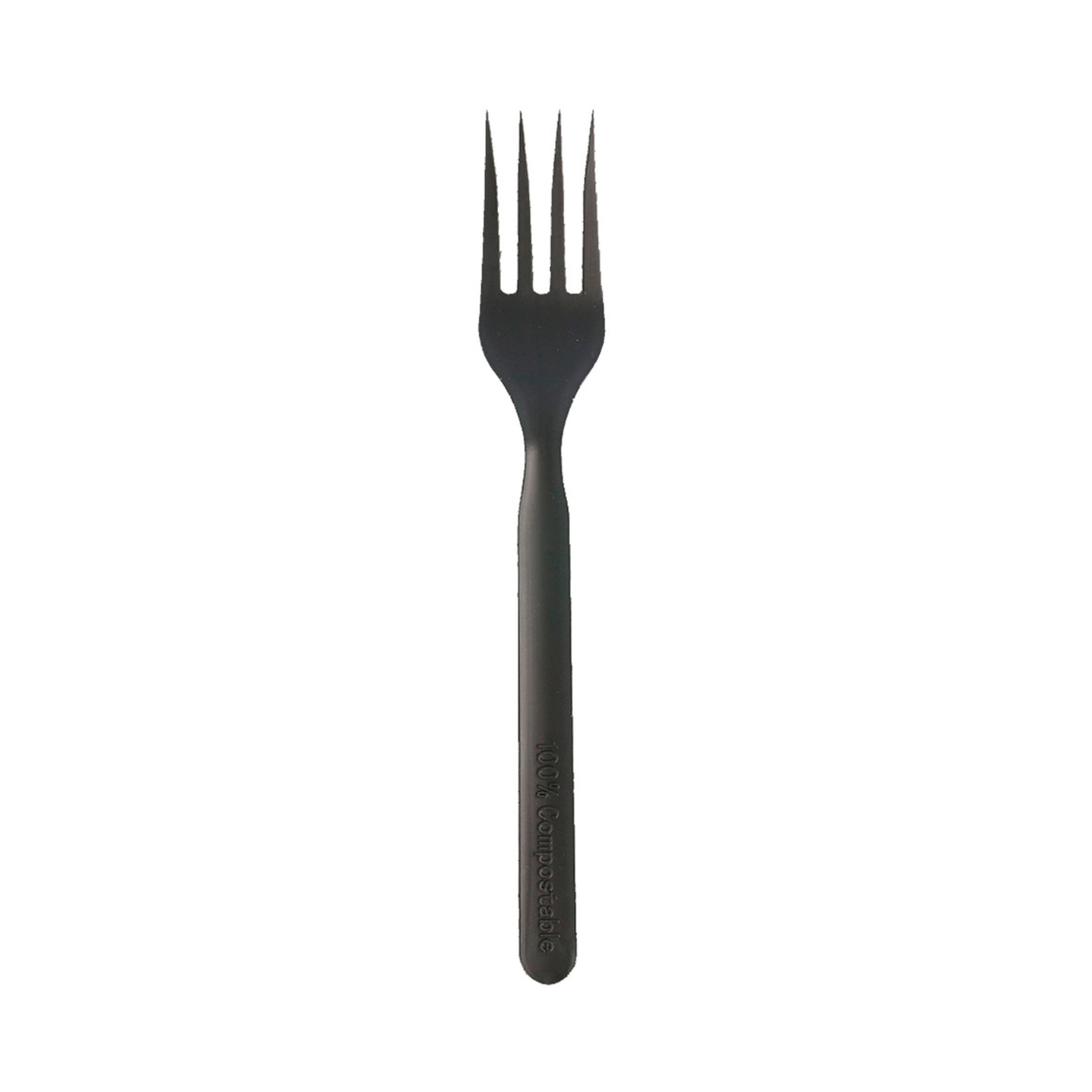 Fourchette noire en PLA 17 cm par 1000 - ProSaveurs