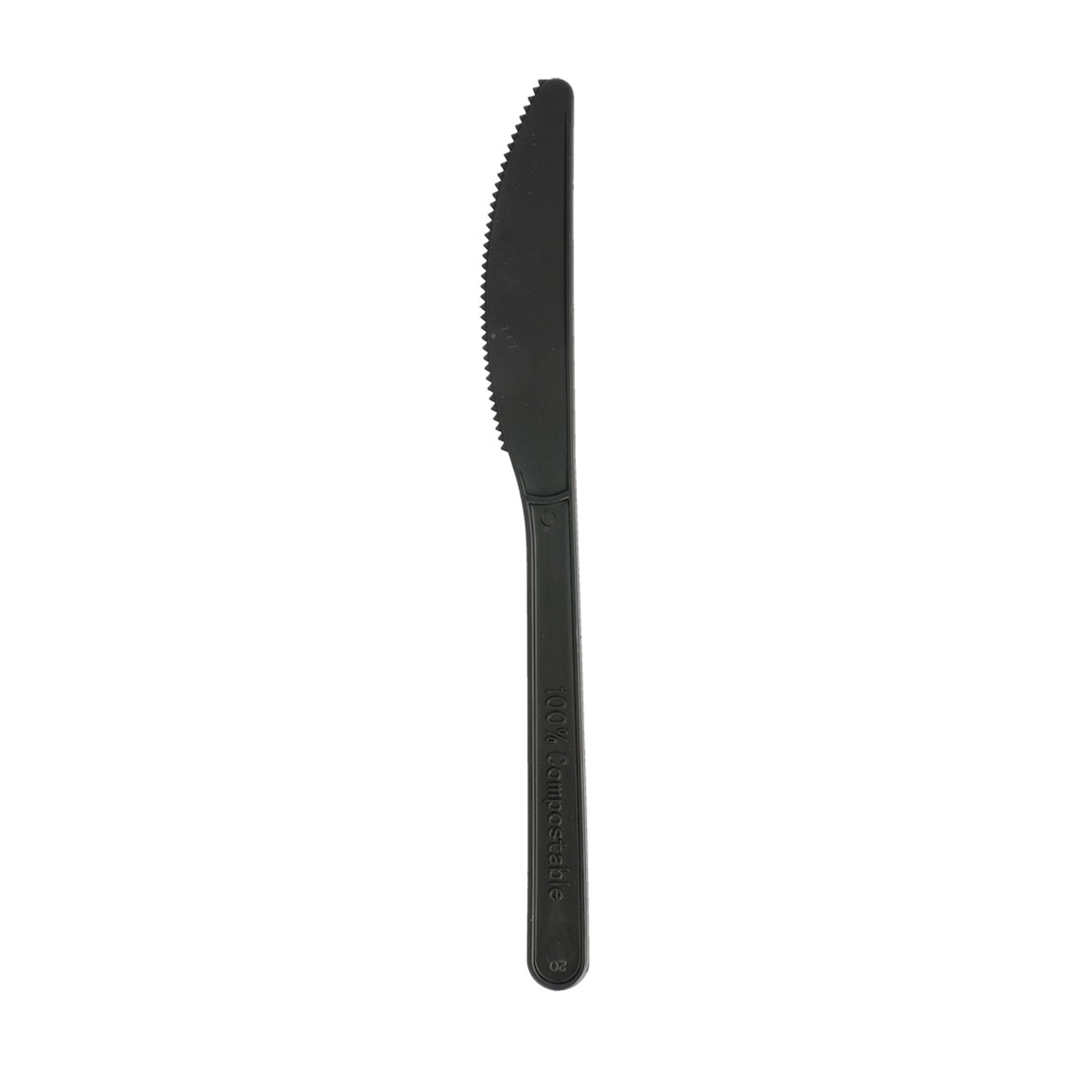 Couteau noir en PLA 18 cm par 1000 - ProSaveurs